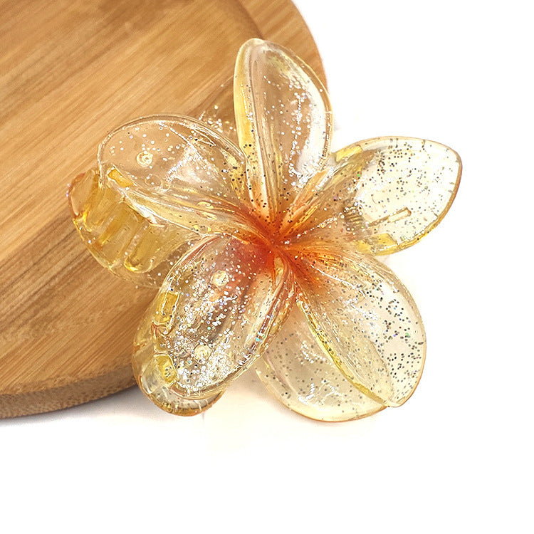 Bauhinia Egg Flower Barrettes Back Head Updo