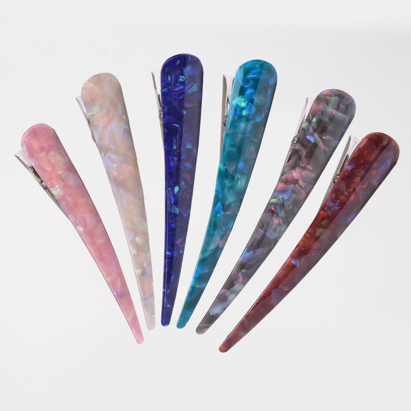 Acrylic hair accessories with long horn clip
