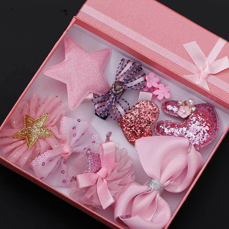 10-piece Set Of Children's Hairpins Hair Accessories Girls Side Clip