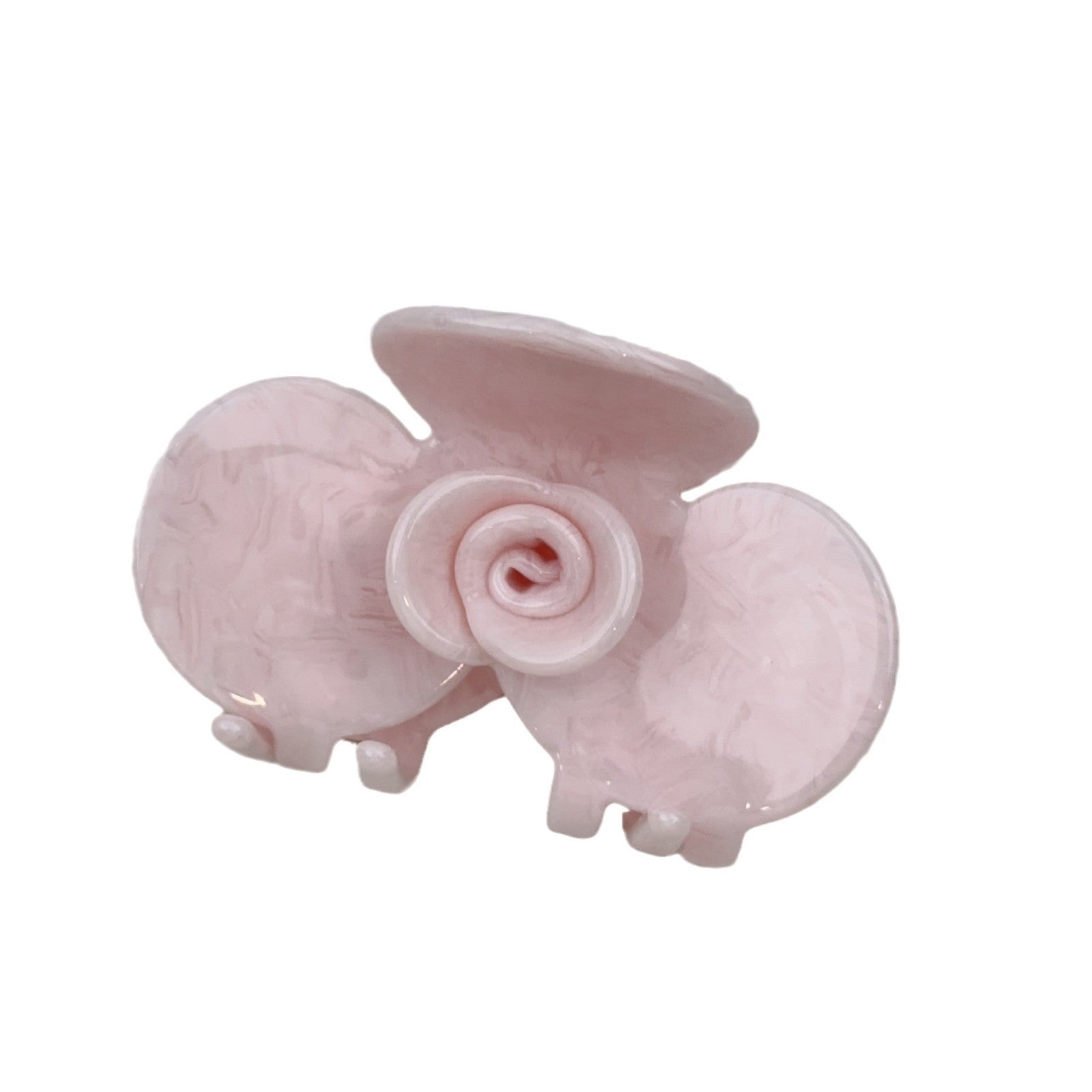 French Style Cold Medium Rose Flower Barrettes