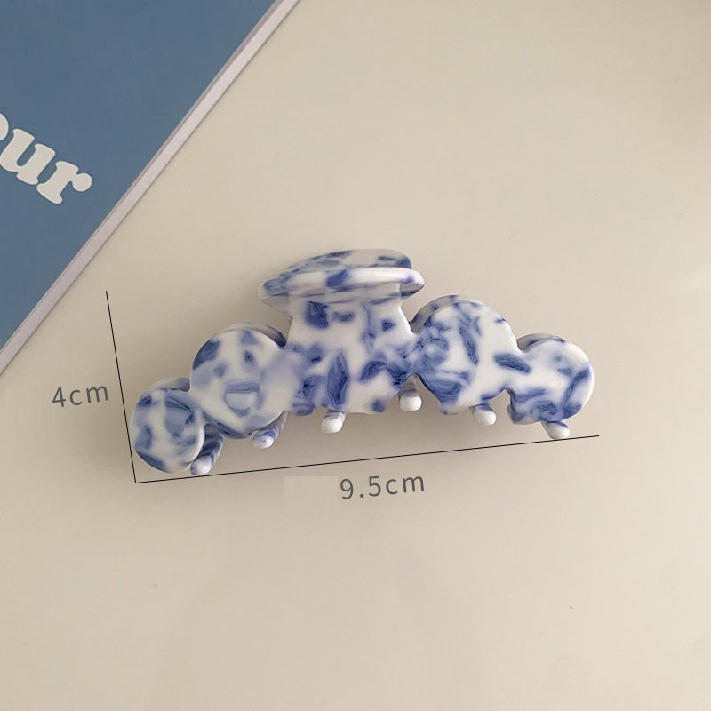 Acetate Plate Catch Clip Back Head Dish Hair Claws