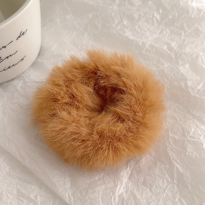 Cute Plush Intestine Hair Ring  Scrunchies  Girls' Hair Accessories