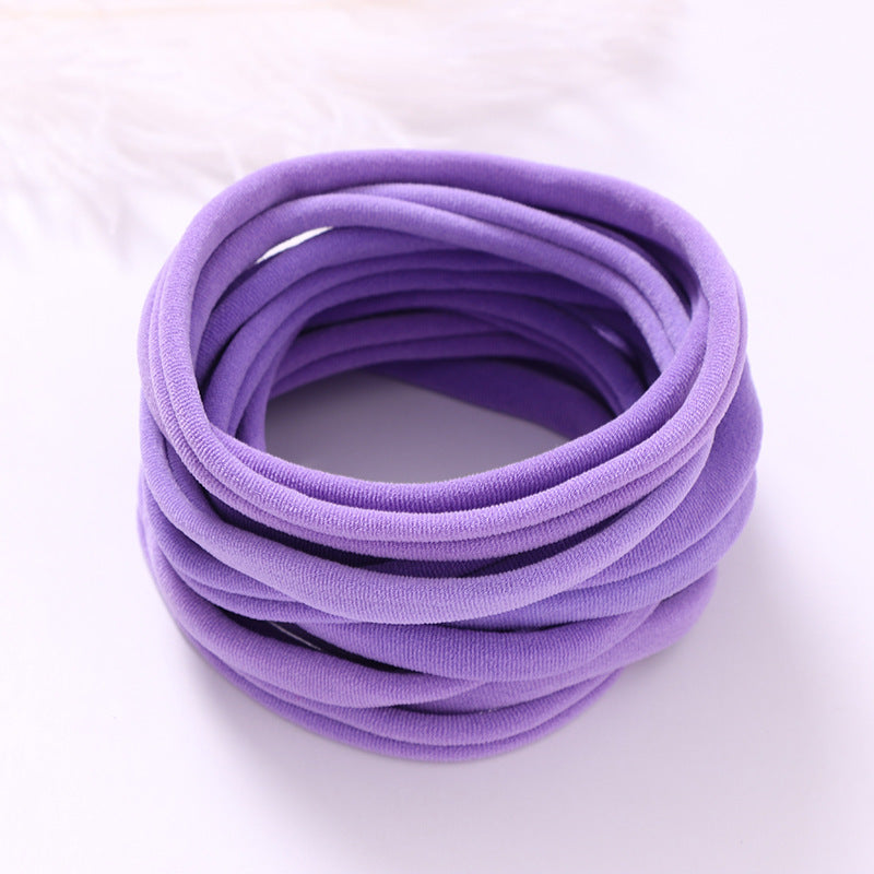 INS Seamless Nylon Fine Hair Band Children's Hair Ring Handmade DIY Baby Headband
