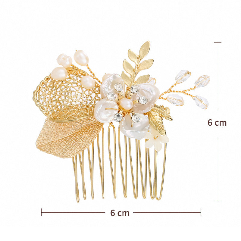 The new American bride comb comb wedding headdress jewelry pearl accessories manufacturers selling a package mail