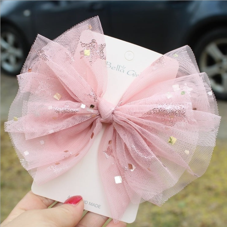 Korean Yarn Big Bow Hair Clip