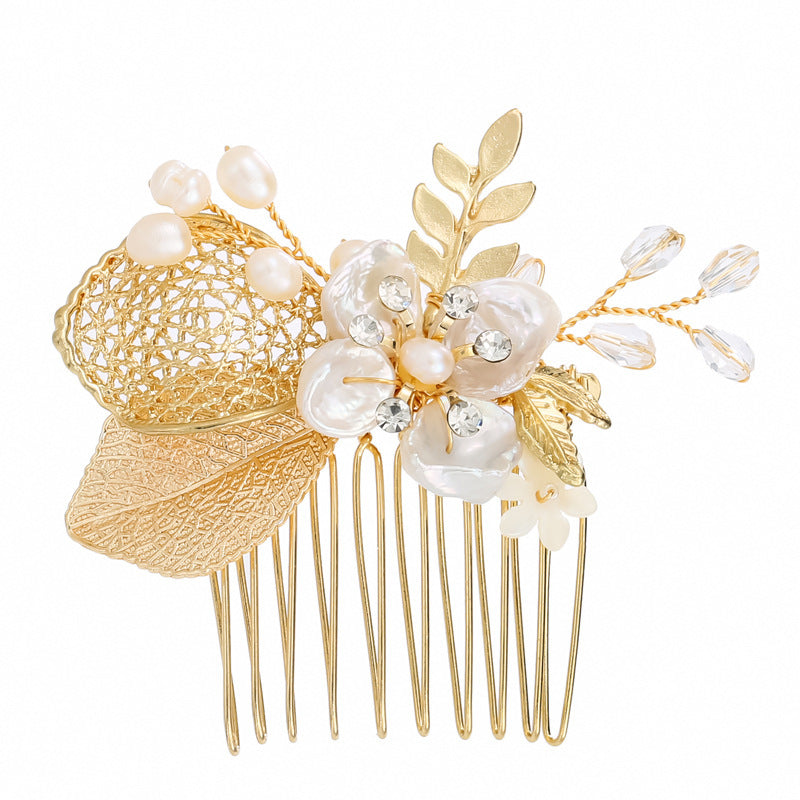 The new American bride comb comb wedding headdress jewelry pearl accessories manufacturers selling a package mail