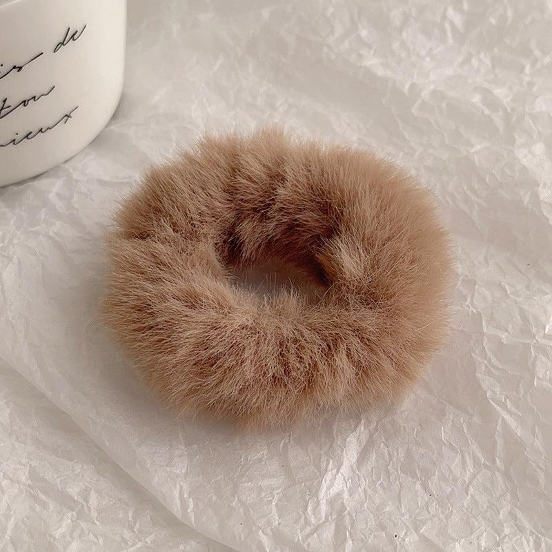 Cute Plush Intestine Hair Ring  Scrunchies  Girls' Hair Accessories
