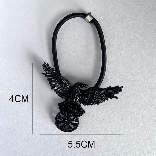 Best Unique Viking Black Oversized Crow Hair Clip Accessories