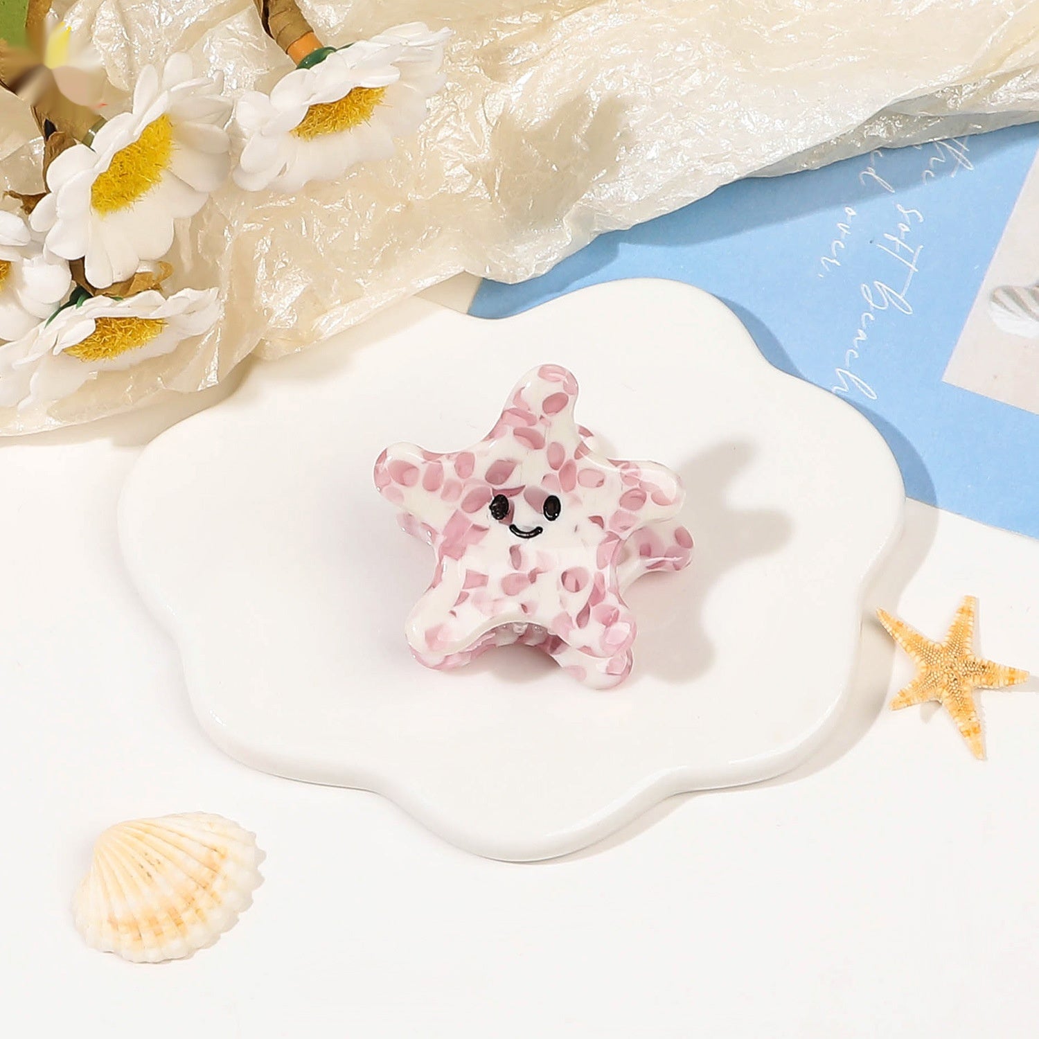 Handmade Acetic Acid Small Hair Clip Marine Life