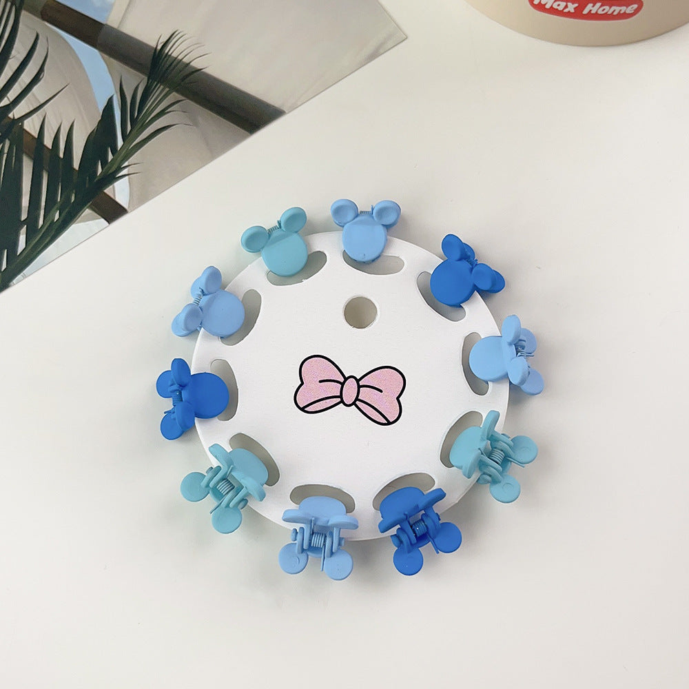 New Children's Barrettes 10 PCs Colorful Cartoon Baby Small Jaw Clip Bangs Broken Hair Princess Hairstyle Mini Hairpin