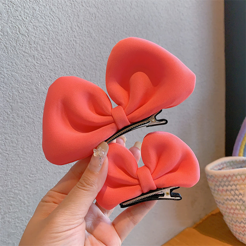 3D Ear Basic Big Bow Hair Clip