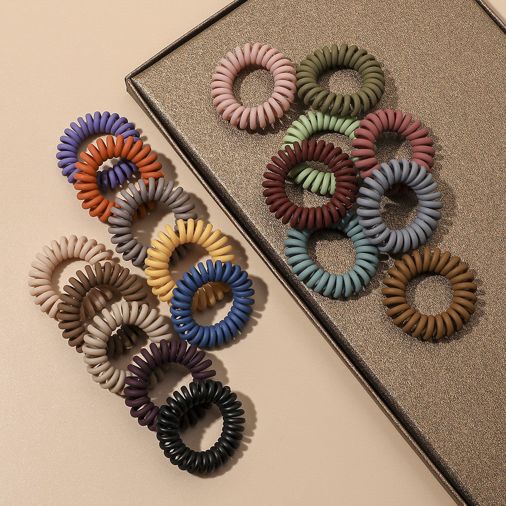 Cute Girl Hair-binding Highly Elastic Hair Rope Simple All-match Small Size Phone Line Hair Ring
