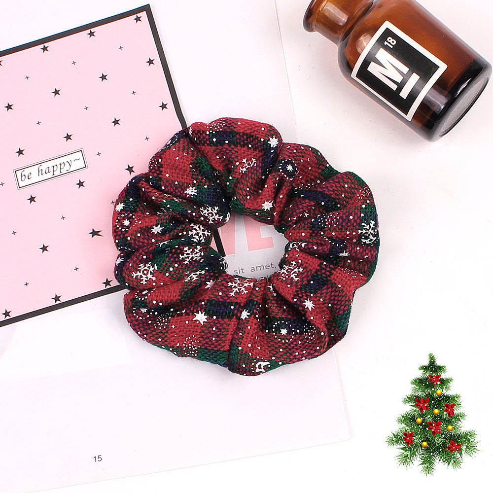 Christmas Large Intestine Ring High Sense Hair Ring Headdress