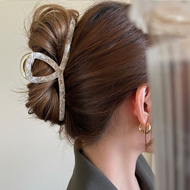 Best Retro French Simple Hair Clip Women