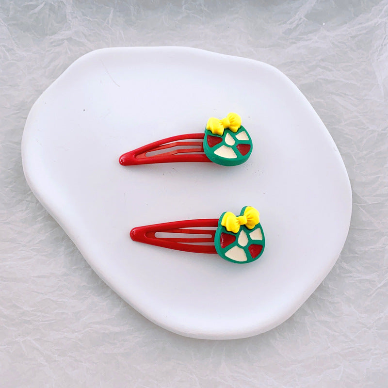 Children's Fashion Simple Christmas Hair Clip