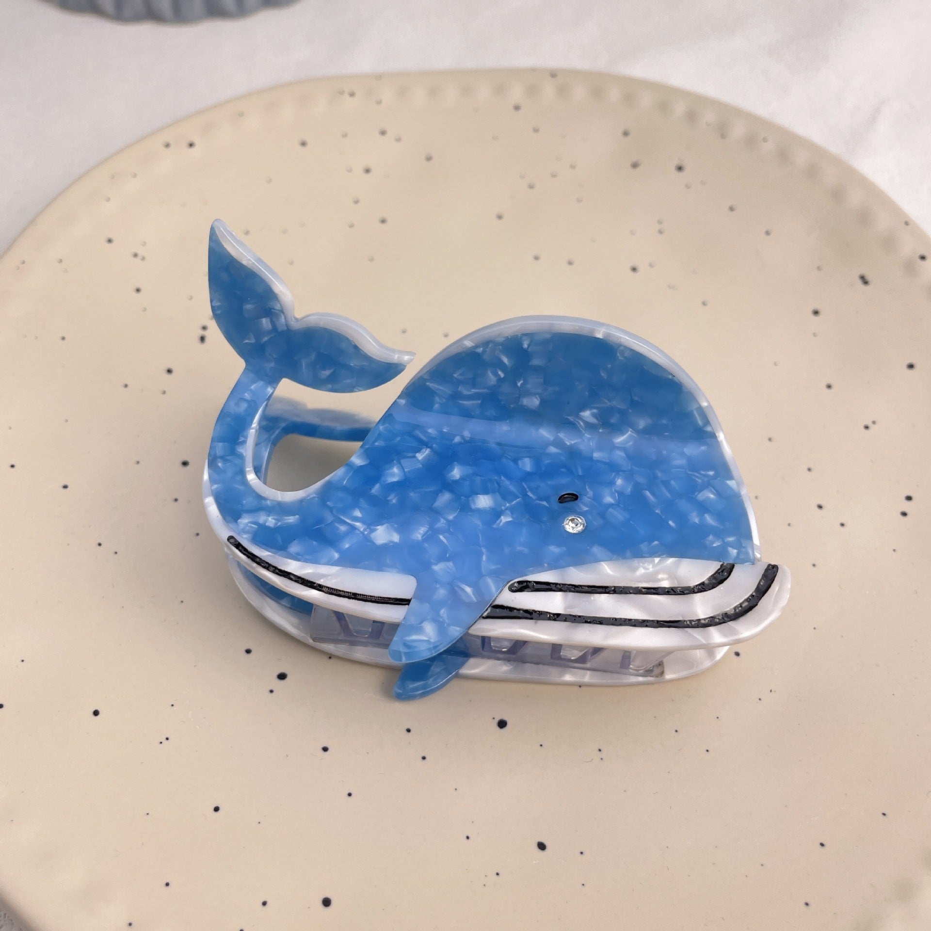 Marine Series Acetic Acid Grip Special-interest Design Animal Whale Shark Cross-border Wholesale Hair Accessories Ponytail Clip