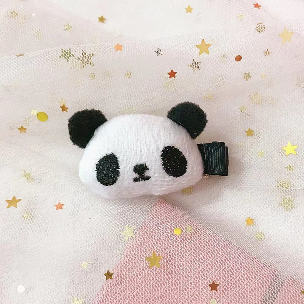 Cute Panda Barrettes Hair Ring Fashion Ornament
