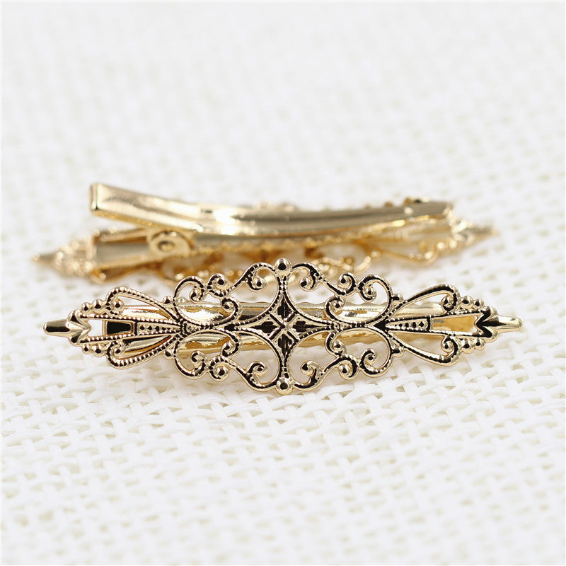 Hollow Flower Piece Duckbill Hair Clip DIY Ancient Style Headdress Accessories