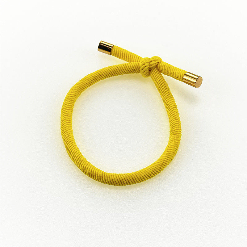 Spiral Pattern Hair Rope Bold Knotted Hair Ring Simple