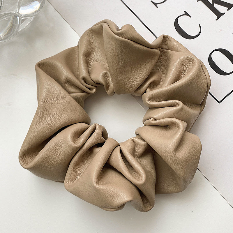 Leather Pig Large Intestine Hair Ring Female Summer Net Red