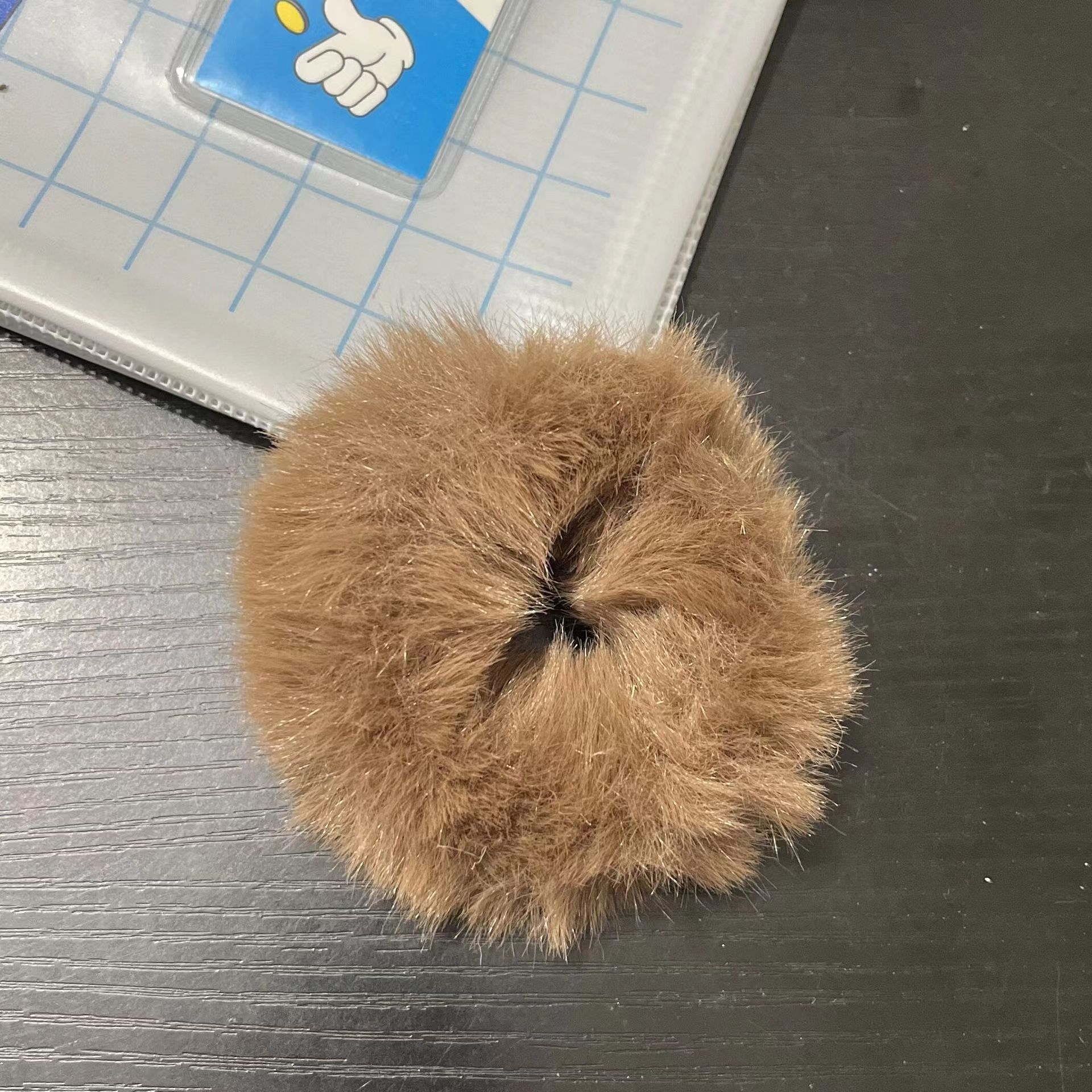 Plush Hair Ring Large Intestine Ring Candy Color Hair Rope