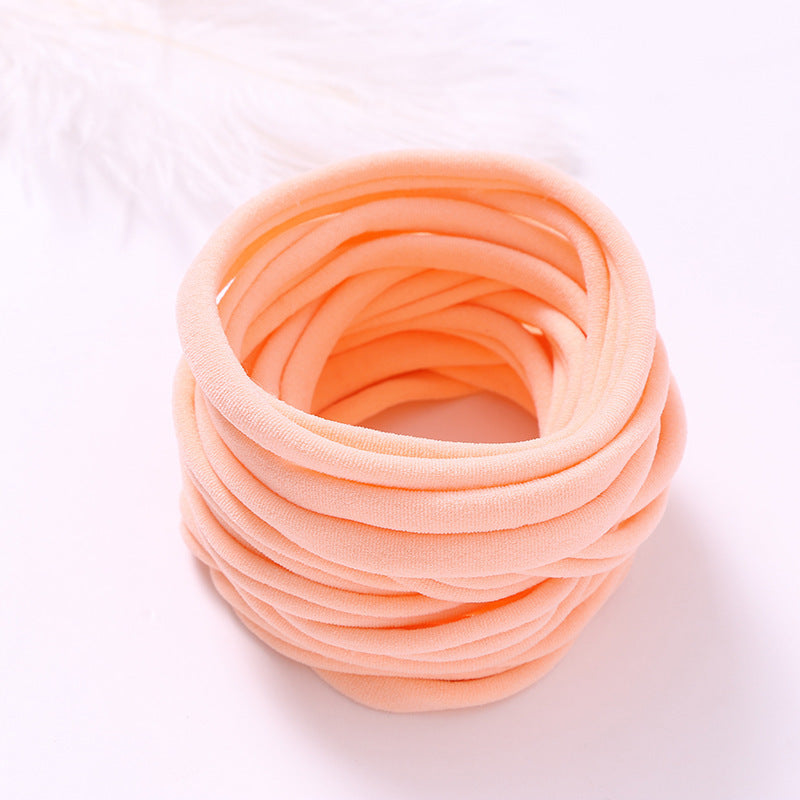 INS Seamless Nylon Fine Hair Band Children's Hair Ring Handmade DIY Baby Headband