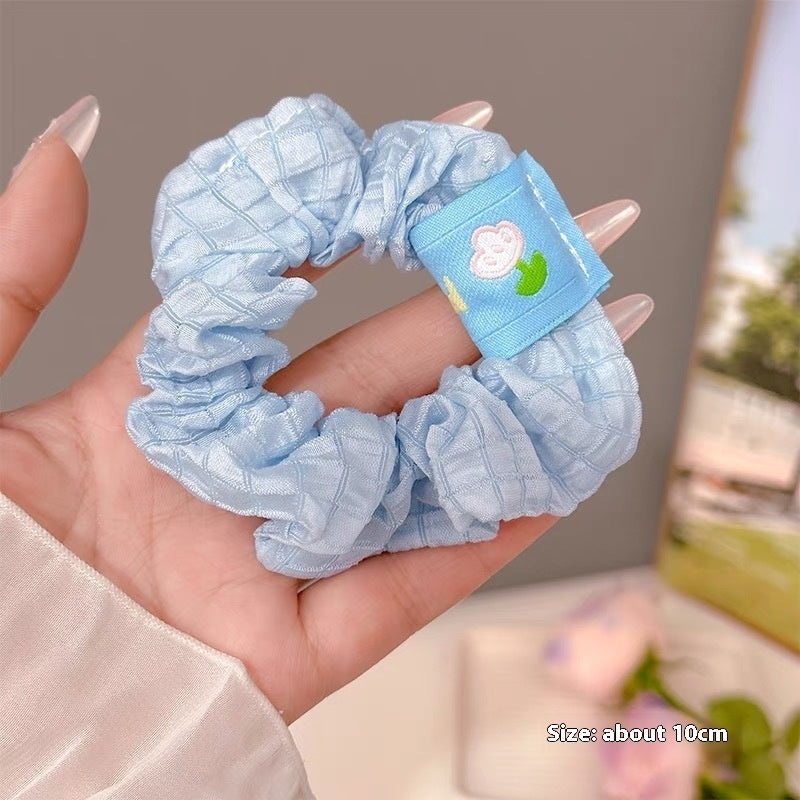 Summer Super Fairy Sweet Lace Large Intestine Hair Ring