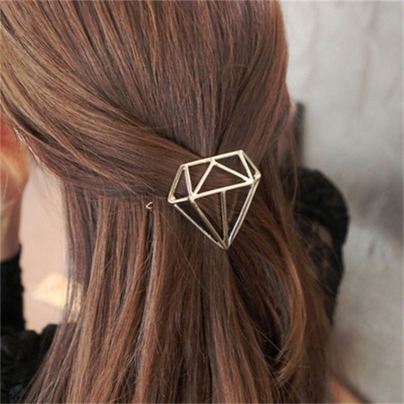 Best Women's Temperament Fashion Geometric Alloy Hair Clip