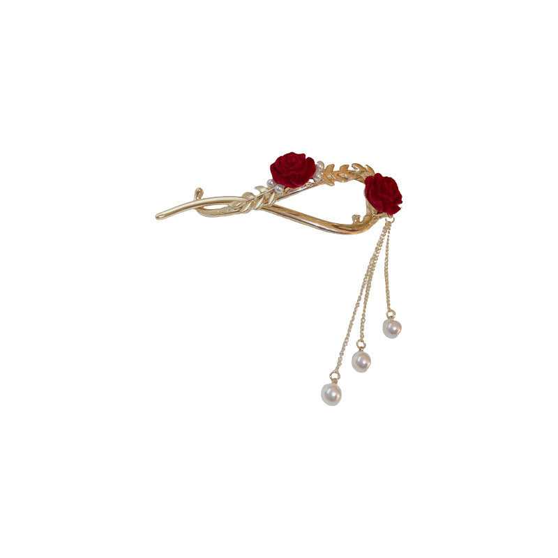 Best Korean Temperament Rose Wheat Ear Hair Clip