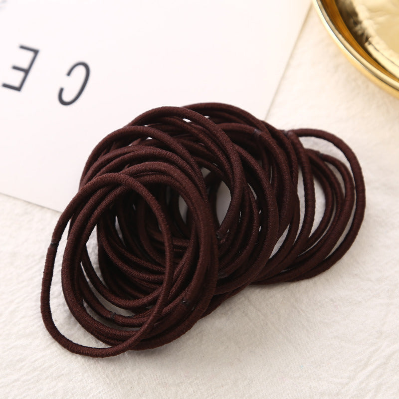 Fine Leather Band Hair Ring Jewelry