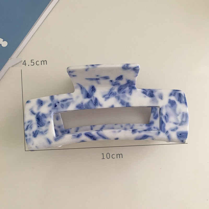 Acetate Plate Catch Clip Back Head Dish Hair Claws