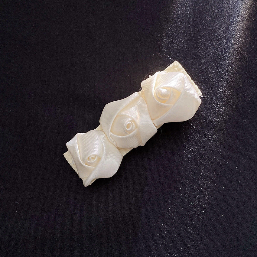 Summer Camellia Barrettes Flower Back Head Head Clip
