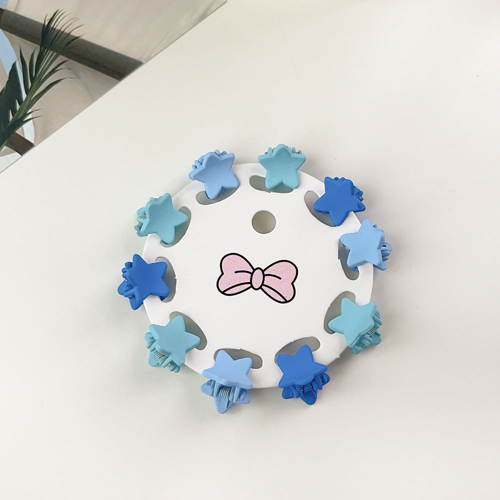 New Children's Barrettes 10 PCs Colorful Cartoon Baby Small Jaw Clip Bangs Broken Hair Princess Hairstyle Mini Hairpin