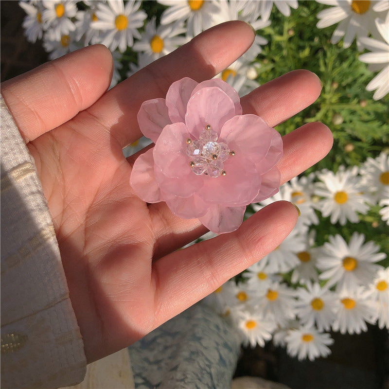 Flower Edge Clip Cute Sweet Cherry Blossom Side Hair Accessories