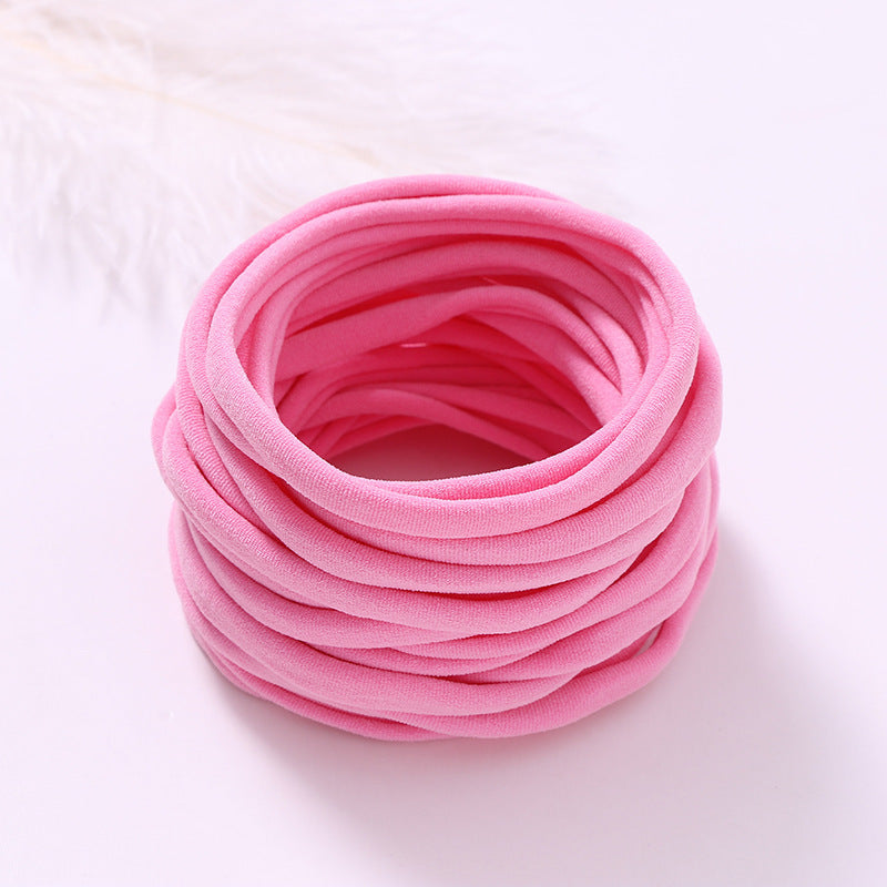 INS Seamless Nylon Fine Hair Band Children's Hair Ring Handmade DIY Baby Headband