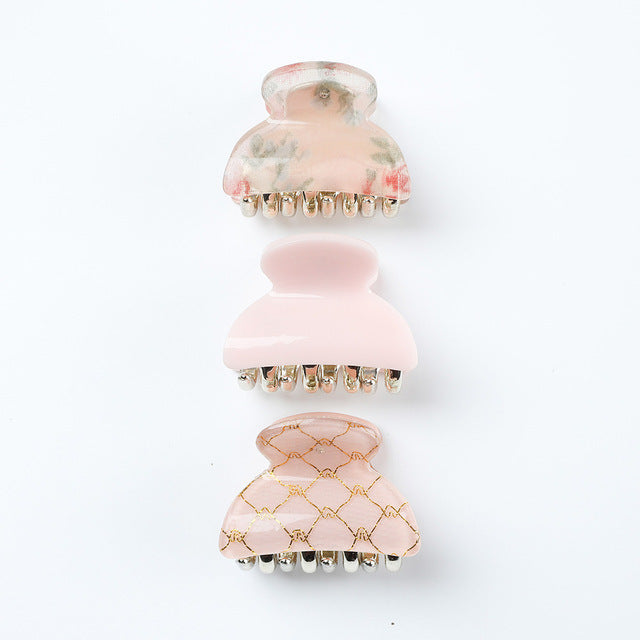 Women's Fashion Personalized Acrylic Printing Barrettes