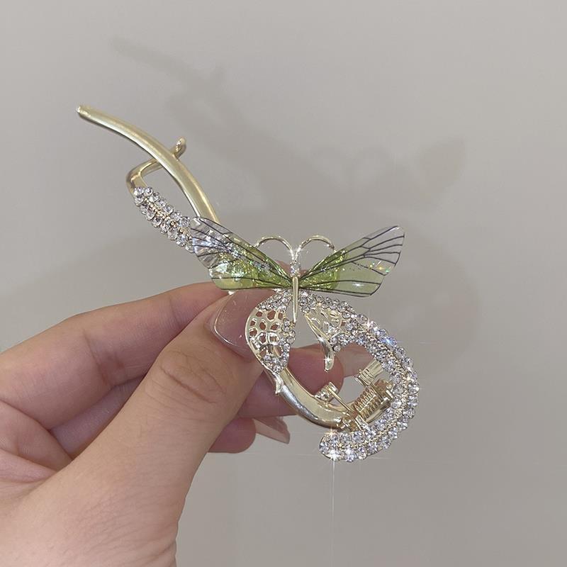Best Women's Fashion Full Diamond Butterfly Hair Clip BB Clips