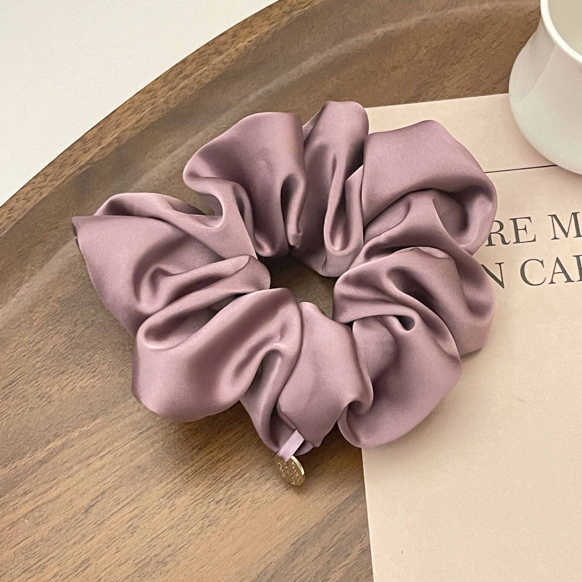 Simple High-quality Satin Large Intestine Hair Ring