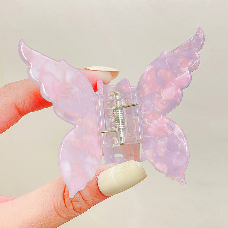 Acetic Acid Board Marble Pattern Hair Clip