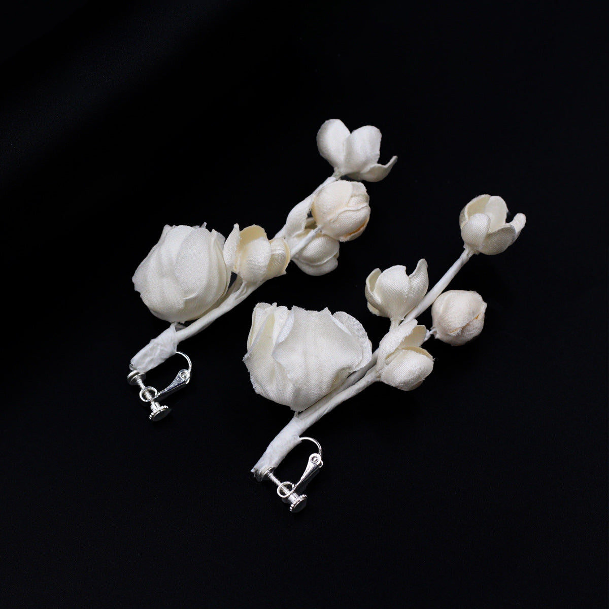 Women's Fashion Flower Hair Band Ear Clip Set
