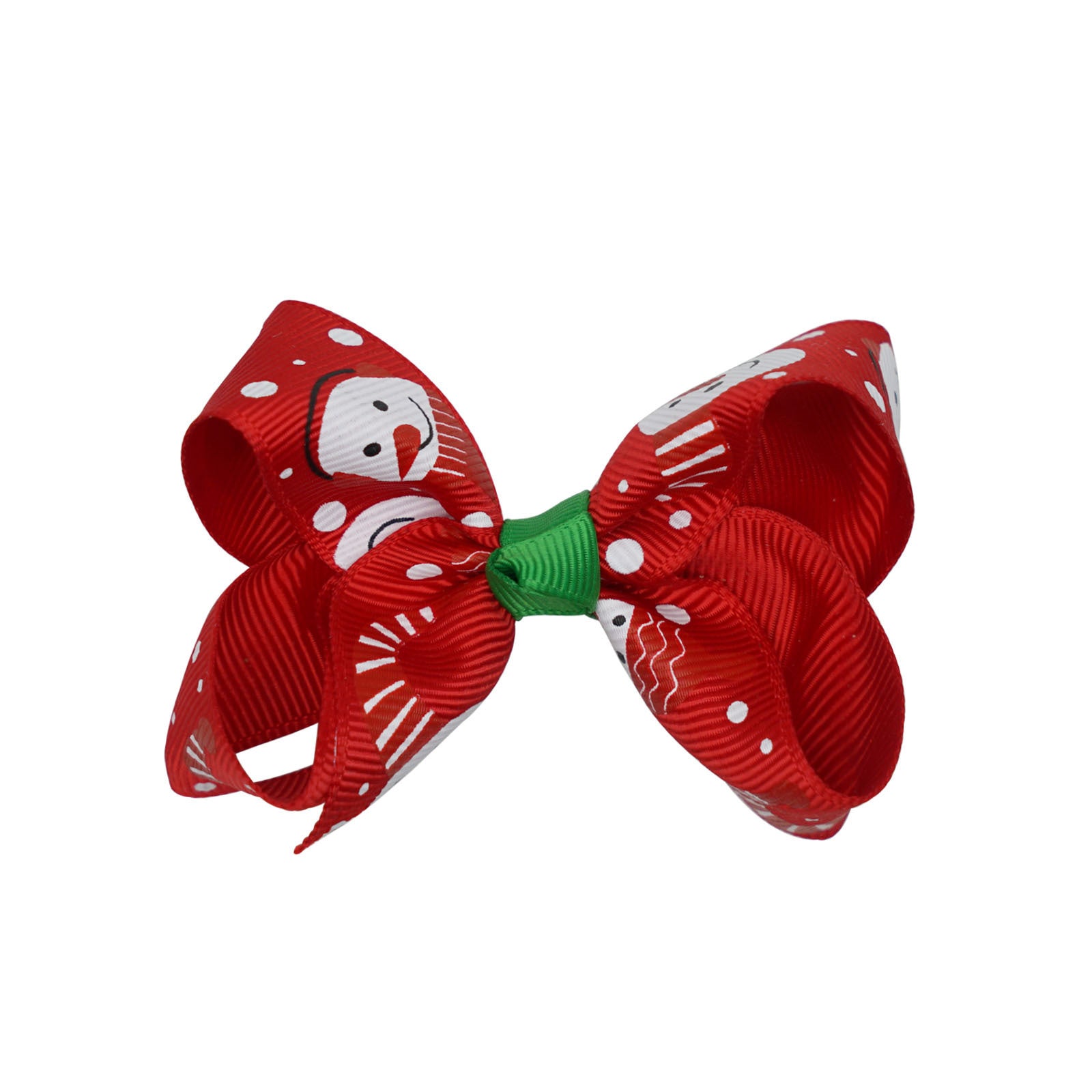 Santa Claus Printed Bow Barrettes European And American