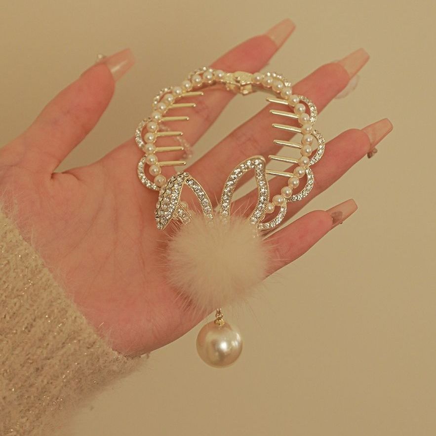 Sweet Hair Clip With Pearl Tassels