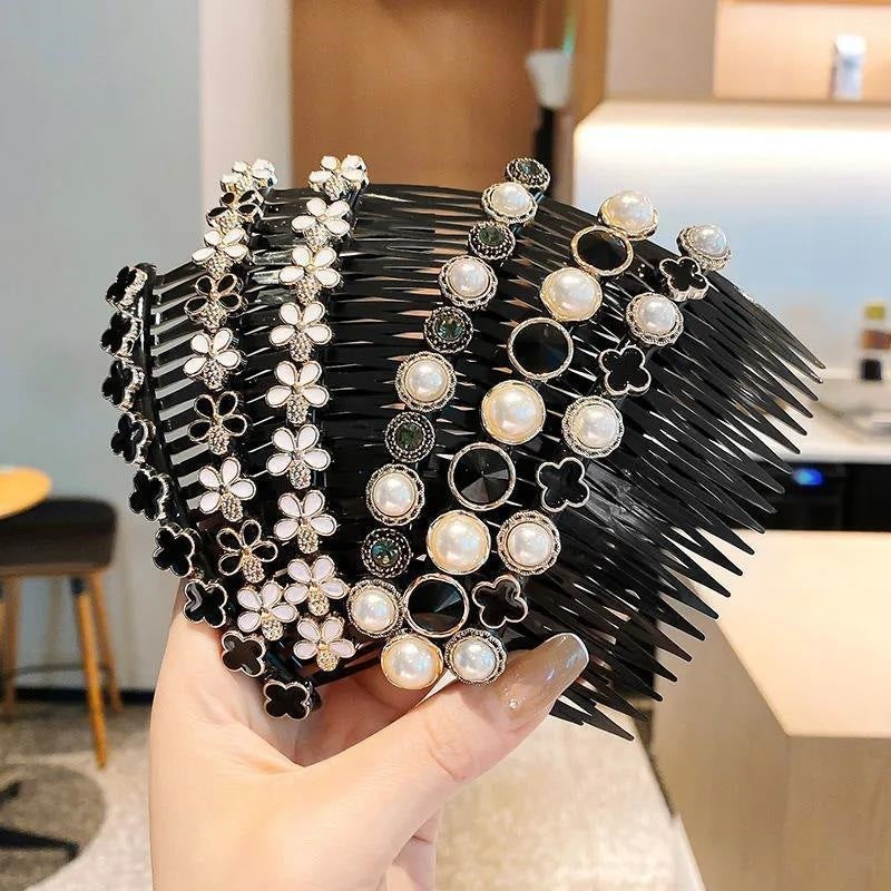 New Black Bangs Comb Clip Non-slip Hair Accessories