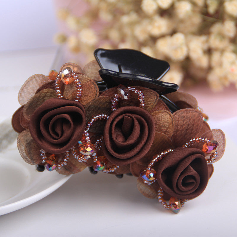 Women's Fashion Simple Fabric Flower Hair Clip