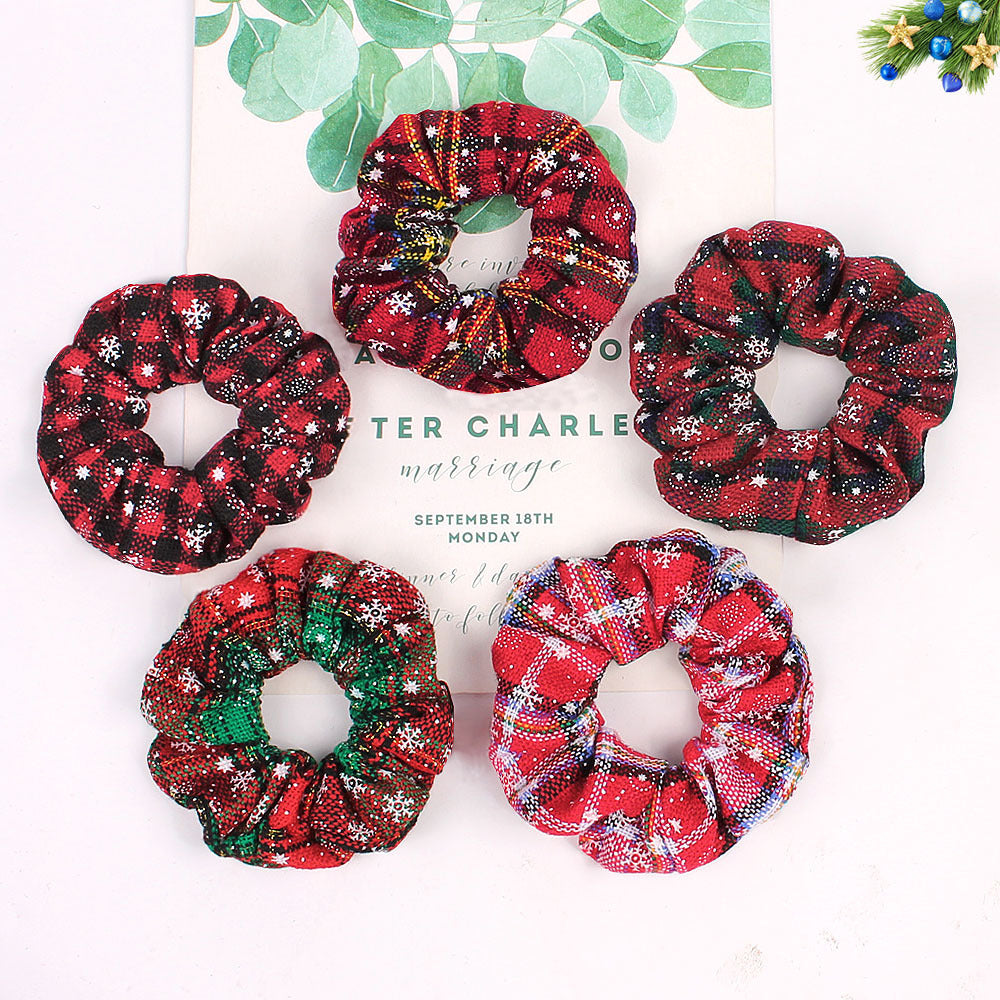 Christmas Large Intestine Ring High Sense Hair Ring Headdress