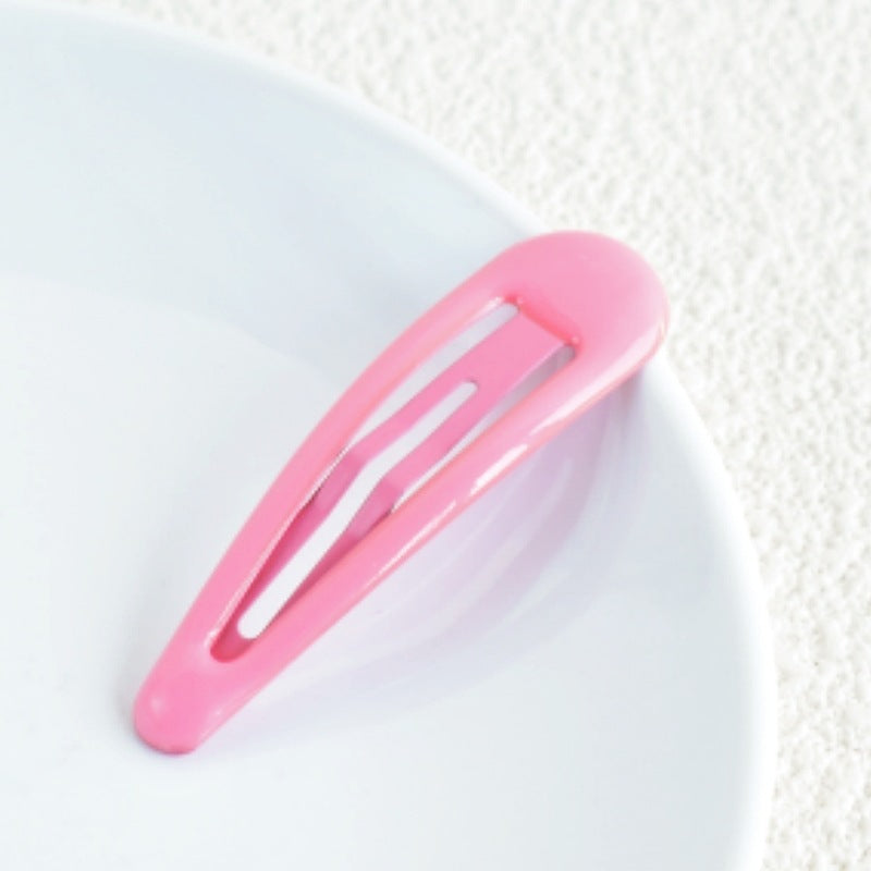 Colorful Children Barrettes Water Drop Candy Color Bang Side Clip