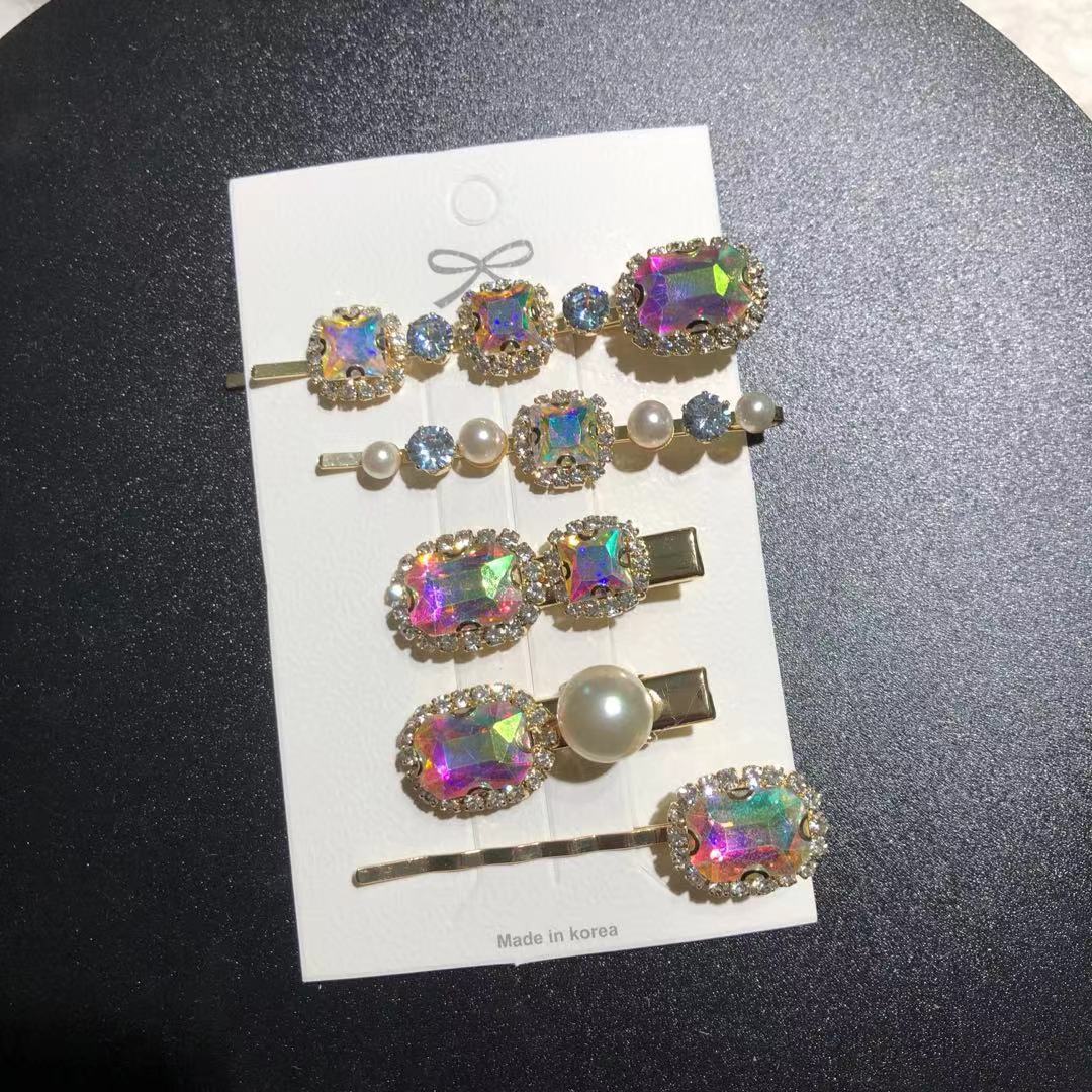 Vintage Super Emerald Rhinestone Hair Clip