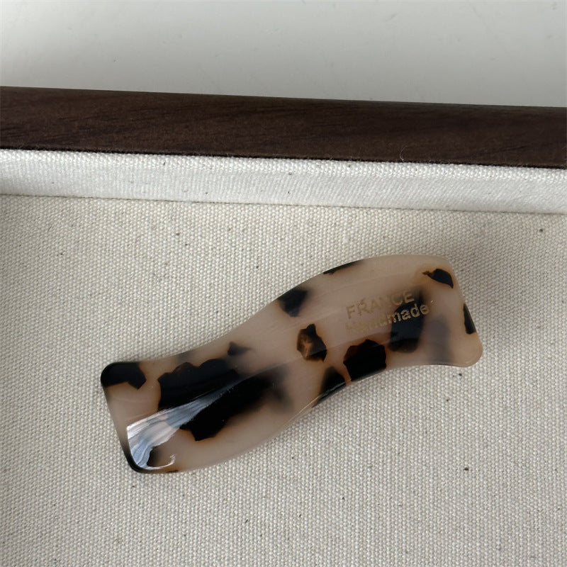 Simple Wave Barrettes Acetic Acid Side Clip Duckbill Hair Accessories
