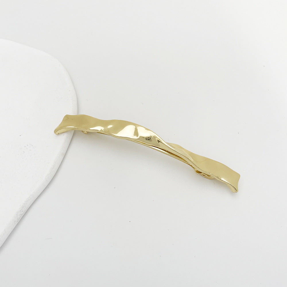 Irregular Spring Clip Alloy Barrettes Loose Clip Back Head
