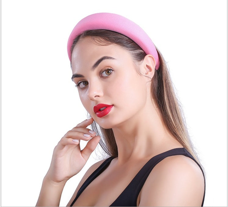Charming Personality Milk Silk Hair Accessories Sponge Ring Solid Color Hair Band